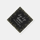 Sip Sip Hooray feliciteert Retirement Napkins Servet (Hoek)