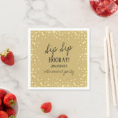 Sip Sip Hooray feliciteert Retirement Napkins Servet (Insitu)