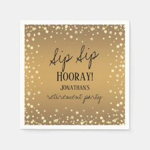 Sip Sip Hooray Gefeliciteerd met pensionering Servet