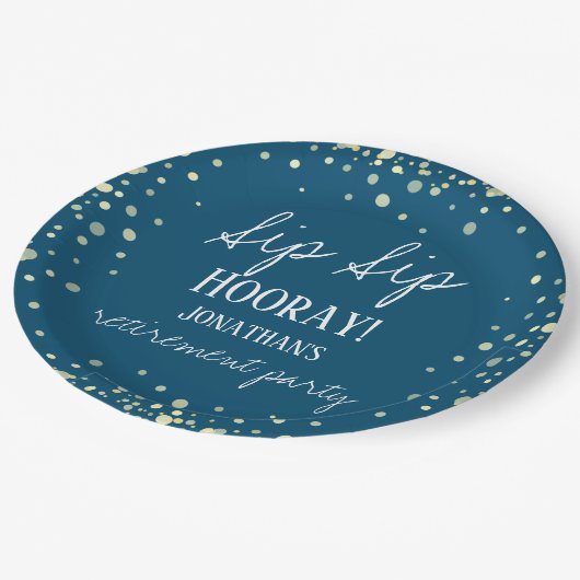 Sip Sip Hooray Gefeliciteerd met PlP Papieren Bordje (Gekanteld)