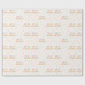 Sip Sip Hooray! Kleurrijk Confetti plezier Cadeaupapier (Vlak)