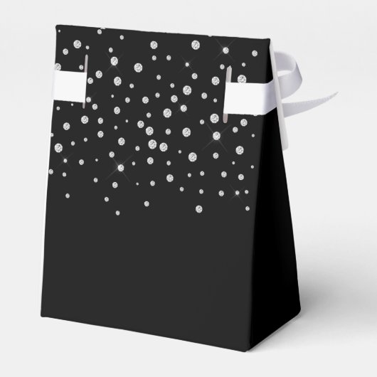 Sip Sip Hooray Modern Black & White Birthday Quote Bedankdoosjes (Achterkant)