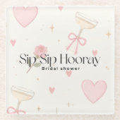 Sip Sip Hooray onderzetter (Voorkant)