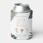 Sip Sip Hooray Persoonlijke Bachelorette Party Blikjeskoeler (Blikje Voorkant)