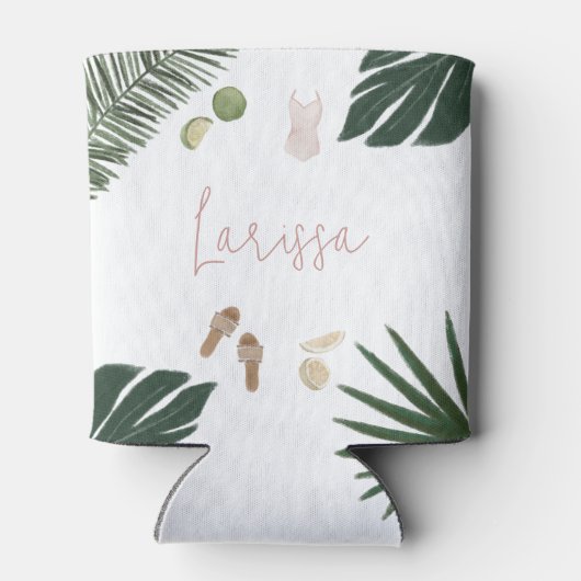 Sip Sip Hooray Persoonlijke Bachelorette Party Blikjeskoeler (Achterkant)