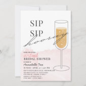 SIP SIP Hooray Pink Virtual Vrijgezellenfeest Kaart (Voorkant)