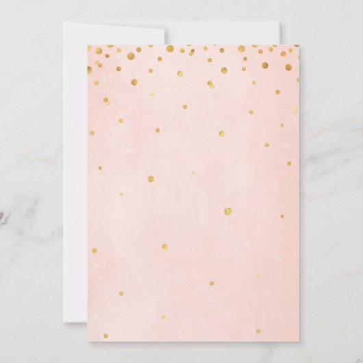 Sip Sip Hooray Shower of Engagement Party Kaart (Achterkant)