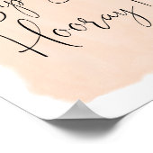 SIP SIP Hooray Sinaasappel Citrus Vrijgezellenfees Poster (Hoek)