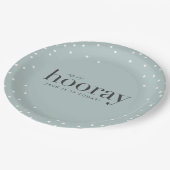 sip sip hooray verjaardagsfeestje bord (Gekanteld)