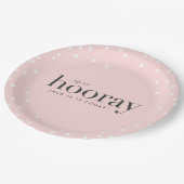 sip sip hooray verjaardagsfeestje bord (Gekanteld)