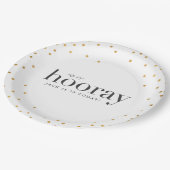 sip sip hooray verjaardagsfeestje bord (Gekanteld)