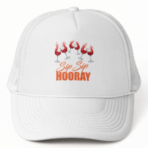 Sip Sip Hooray Viering Schuim Trucker hoed / pet