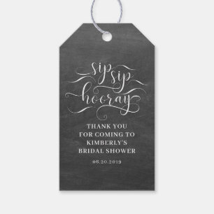 Sip Sip Hooray Vrijgezellenfeest Cadeaulabel