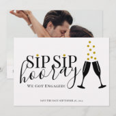 Sip Sip Hooray We hebben een foto gemaakt waarop d Aankondiging (Voorkant / Achterkant)