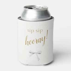Sip Sip Hooray!   White Ribbon bruiloft welkom Blikjeskoeler