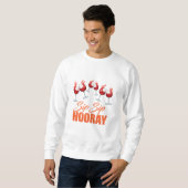 Sip Sip Hooray Wine Splash Graphic Men Sweatshirt (Voorkant volledig)