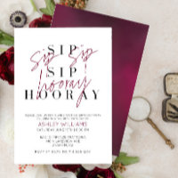 Sip Sip Hooray Wine Tasting Birthday Party