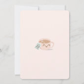 Sip Sip Hooray Zeg Tea Pink Baby shower Tea Party Kaart (Achterkant)