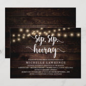 Sip, sip, hoorntje, Rustige Vrijgezellenfeest Kaart (Voorkant / Achterkant)