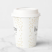 sip sip horay elegant goudpolka dot papieren bekers (Links)