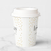 sip sip horay elegant goudpolka dot papieren bekers (Rechts)