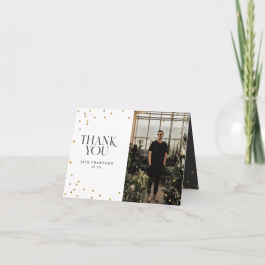 Sip sip horay modern elegant verjaardagsfeest bedankkaart (Voorkant)