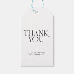 Sip sip horay modern elegant verjaardagsfeest cadeaulabel