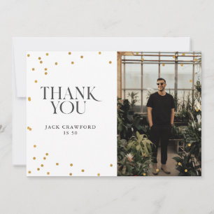 Sip sip horay moderne elegante verjaardagsfeestje bedankkaart