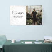 Sip sip horay moderne elegante verjaardagsfeestje spandoek (Beurs)