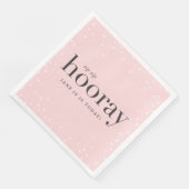 sip sip horay verjaardagsfeestje napkin servet (Hoek)