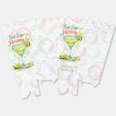 Sip Sip Sip Hoera Bubbelige Verjaardagsfeestje Bedankdoosjes (Ongevouwen)