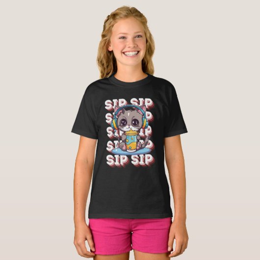 SIP SIP SIP Kat T-shirt (Voorkant volledig)
