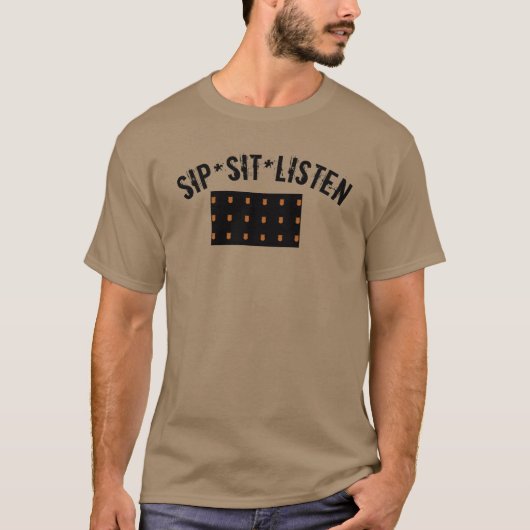 Sip Sit Luister T-shirt (Voorkant)