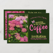 Sip Smile & Celebrate Coffee Morning in de tuin Kaart (Voorkant / Achterkant)