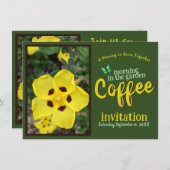 Sip Smile & Celebrate Coffee Morning in de tuin Kaart (Voorkant / Achterkant)
