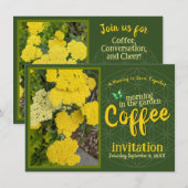Sip Smile & Celebrate Coffee Morning in de tuin Kaart (Voorkant / Achterkant)