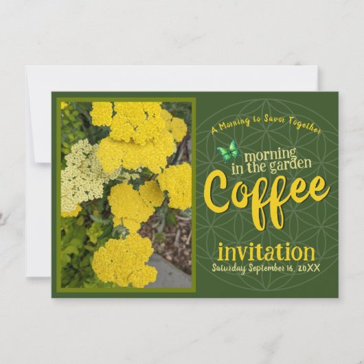Sip Smile & Celebrate Coffee Morning in de tuin Kaart (Voorkant)