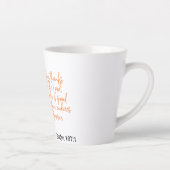 Sip, Smile en Reflect: Herfst, Geloof en Koffie Latte Mok (Rechts)