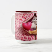 Sip, Smile, Liefde: Valentijnsdag Koffie Mok Bliss (Voorkant links)