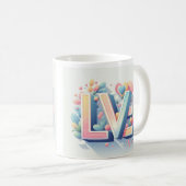 Sip / Smile / Love Coffee Mok (Voorkant rechts)