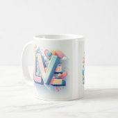 Sip / Smile / Love Coffee Mok (Voorkant links)