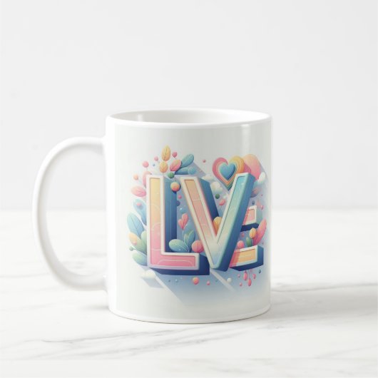 Sip / Smile / Love Coffee Mok (Links)