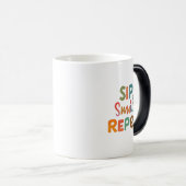 Sip, Smile, Repeat - 11 oz Morphing Mok (Voorkant rechts)