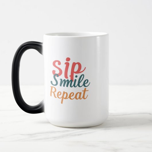 Sip, Smile, Repeat - Morphing Mok 15 oz (Links)