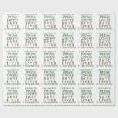 Sip, Snap, Save: Collectie van koffieliefhebber Cadeaupapier (Vlak)