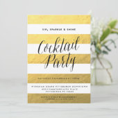 Sip, Sparkle, Shine, Holiday Party Invitation Kaart (Staand voorkant)