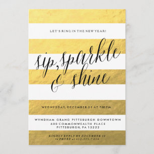 SIP, SPARKLE, SHINE Vakantie Uitnodiging