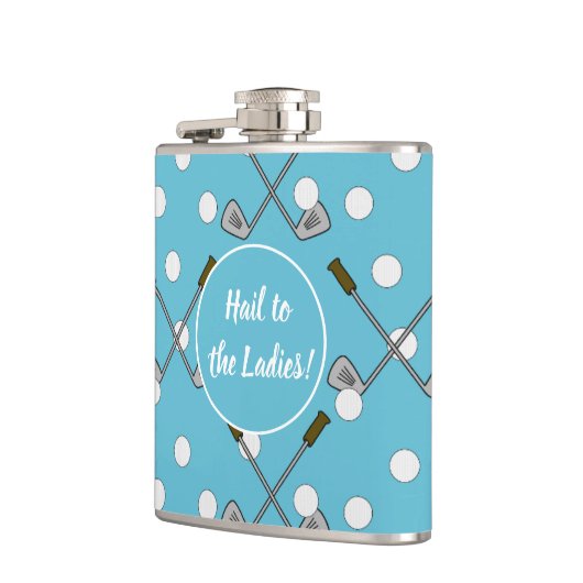 Sip & Swing – Light Blue Golf Club Flask Heupfles (Links)
