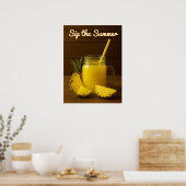 Sip the Summer – Ananassap Art Print (Keuken)