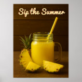 Sip the Summer – Ananassap Art Print (Voorkant)